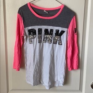 VS PINK Baseball Tee